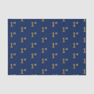 Blau, Imitate Gold 1. (First) Event Tissue Paper Seidenpapier