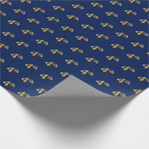 Blau, Imitate Gold 4. (4.) Event Wrapping Paper Geschenkpapier