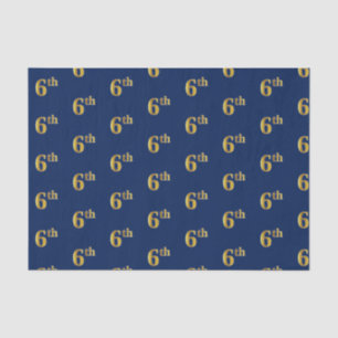 Blau, Imitate Gold 6. (6.) Event Tissue Paper Seidenpapier