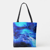 Blau in den Wolken Tasche (Rückseite)