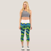 Blau in grün capri leggings (Vorderseite)