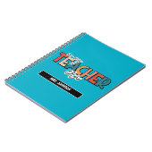 Blau in meiner Lehrerzeit Zitat Notizblock (Linke Seite)