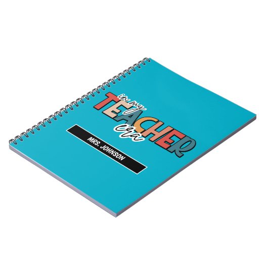 Blau in meiner Lehrerzeit Zitat Notizblock (Linke Seite)