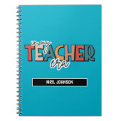 Blau in meiner Lehrerzeit Zitat Notizblock (Vorderseite)