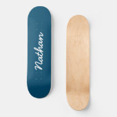Blau individuell anpassbar skateboard (Vorderseite)