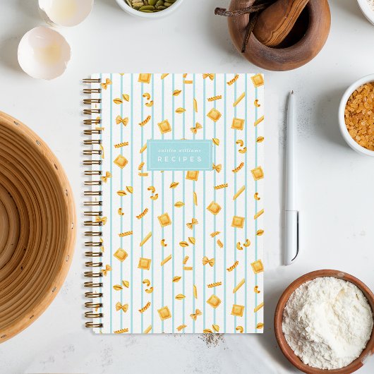 Blau | Individuelle Pastenformen Notizblock