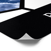 Blau ist alles, was ich habe! Hexagon 11 FotoColla Poster (Ecke)