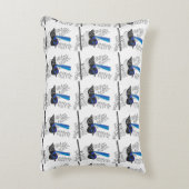 Blau ist das Beste! Dekokissen (Rückseite(Vertikal))