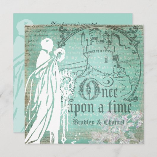 Blau ist meine Valentinsgruß-einst Einladung (Vorne/Hinten)