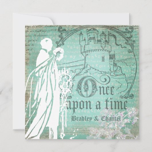 Blau ist meine Valentinsgruß-einst Einladung (Vorderseite)