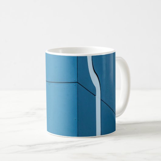 Blau Kaffeetasse (VorderseiteRechts)