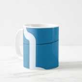 Blau Kaffeetasse (Vorderseite Links)