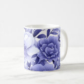 Blau Kaffeetasse (VorderseiteRechts)