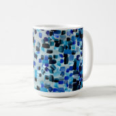 Blau Kaffeetasse (VorderseiteRechts)