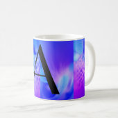 Blau Kaffeetasse (VorderseiteRechts)