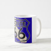 Blau Kalifornien des Weg-66 Kaffeetasse (VorderseiteRechts)