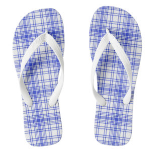 Blau Kariert 2 Badesandalen