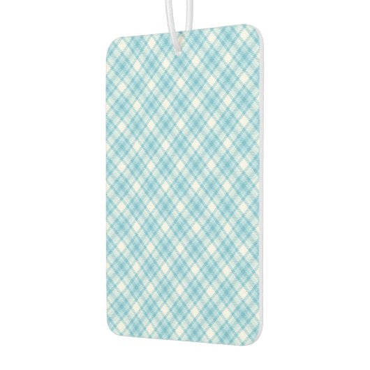 Blau Kariert Autolufterfrischer (Links)