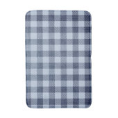 Blau Kariert Badematte (Vorderseite Vertikal)