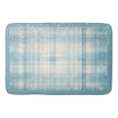 Blau Kariert Badematte (Vorderseite)