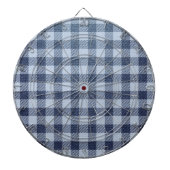 Blau Kariert Dartscheibe (vorne)