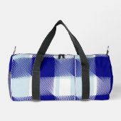 Blau kariert duffle bag (Rückseite)