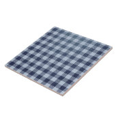 Blau Kariert Fliese (Seite)