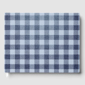 Blau Kariert Gästebuch (Vorderseite)