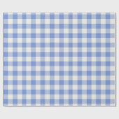 Blau kariert - Geschenkpapier (Flach)