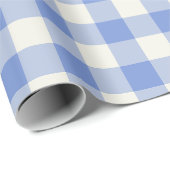 Blau kariert - Geschenkpapier (Rolleneckpunkt)