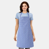 Blau Kariert / Gingham Pattern Schürze (Getragen)