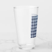 Blau Kariert Glas (Rechts)