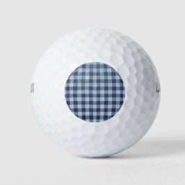 Blau Kariert Golfball