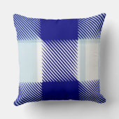 Blau Kariert Kissen (Rückseite)