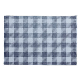 Blau Kariert Kissenbezug