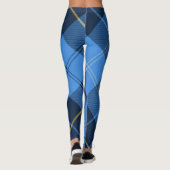blau kariert leggings (Rückseite)
