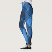 blau kariert leggings (Links)