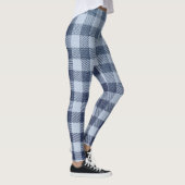 Blau Kariert Leggings (Rechts)