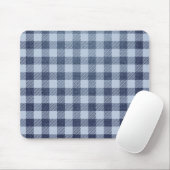 Blau Kariert Mousepad (Mit Mouse)