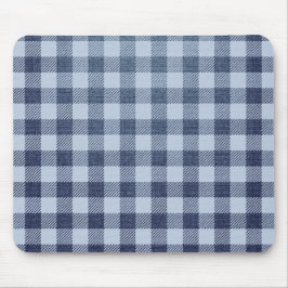 Blau Kariert Mousepad