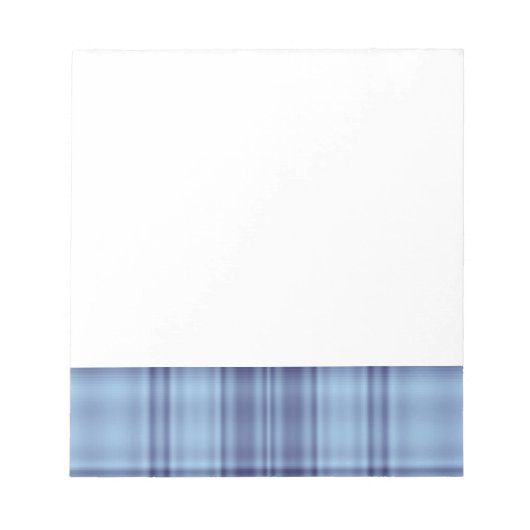 Blau Kariert Notizblock (Vorderseite)