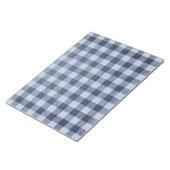 Blau Kariert Notizblock (angewinkelt)