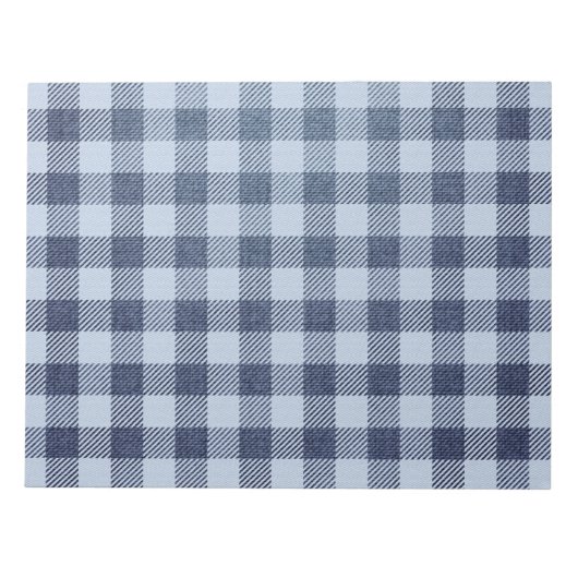 Blau Kariert Notizblock (Vorderseite)