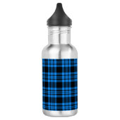 Blau Kariert, Schwarzer Tartan; Muster-Design Edelstahlflasche (Links)