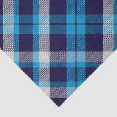 Blau Kariert Seidenpapier (Detail)