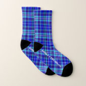 Blau Kariert Socken (Paar)