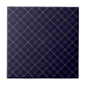 Blau Kariert / Tartan Fliese (Vorderseite)