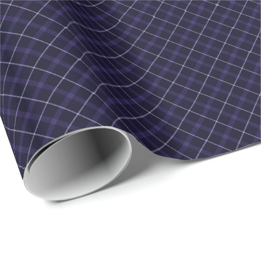 Blau Kariert / Tartan Geschenkpapier (Rolleneckpunkt)