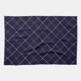 Blau Kariert / Tartan Handtuch