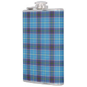 Blau kariert, Texas Staat tartan Flachmann (Links)